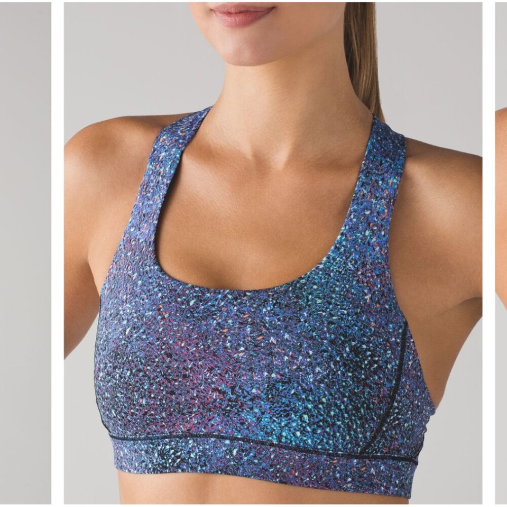 lululemon athletica Blue and Purple Sports Bra
